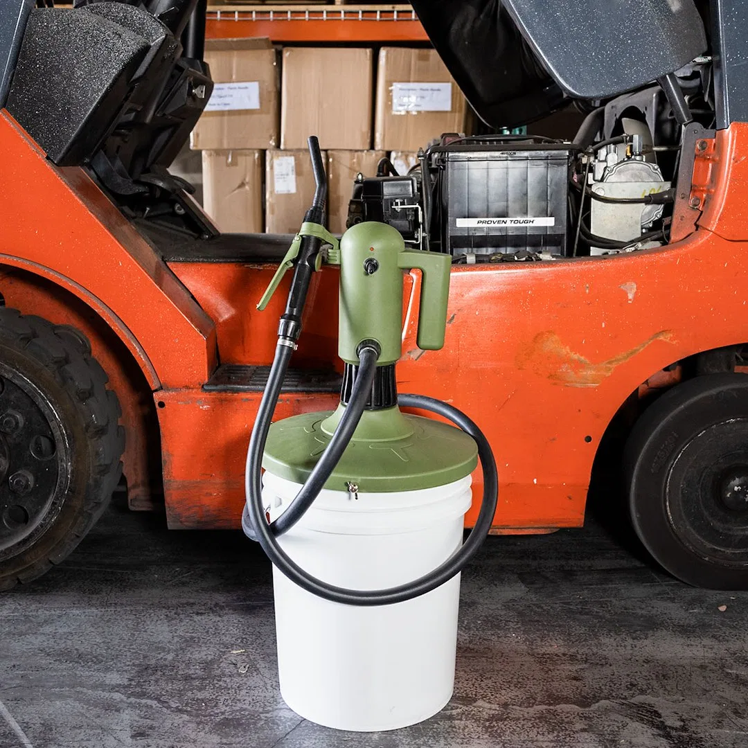 20155 – TERA PUMP Dispensing Pump, Works With 5 Gallon Pail Engine Oil/ Hydraulic Oil/ Gasoline/ Diesel/ DEF (AdBlue)...